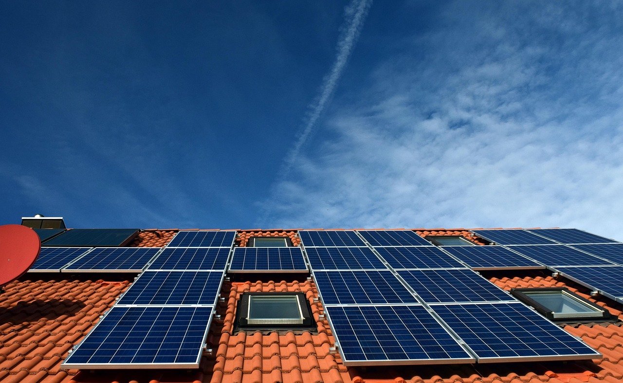 Photovoltaikanlage auf einem Hausdach